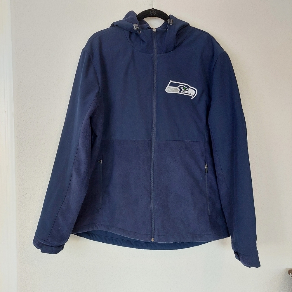 Seattle Seahawks NFL College Navy Daily Fused Full-Zip Jacket Size‎ XL